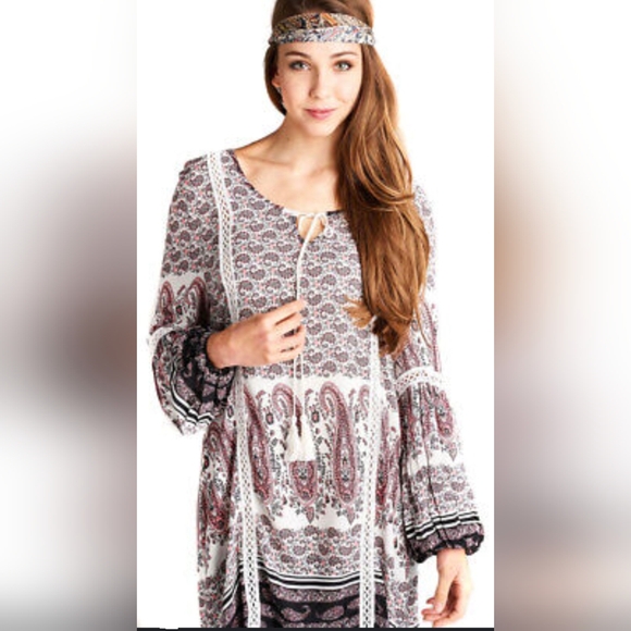 Velzera Tops - Bohemian Paisley Print 3X Top